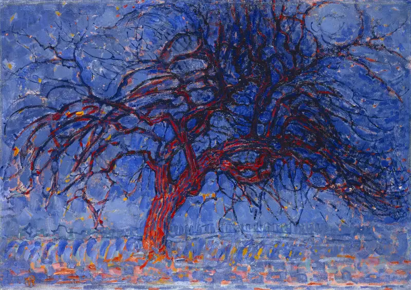 Evening, Red Tree by Piet Mondrian